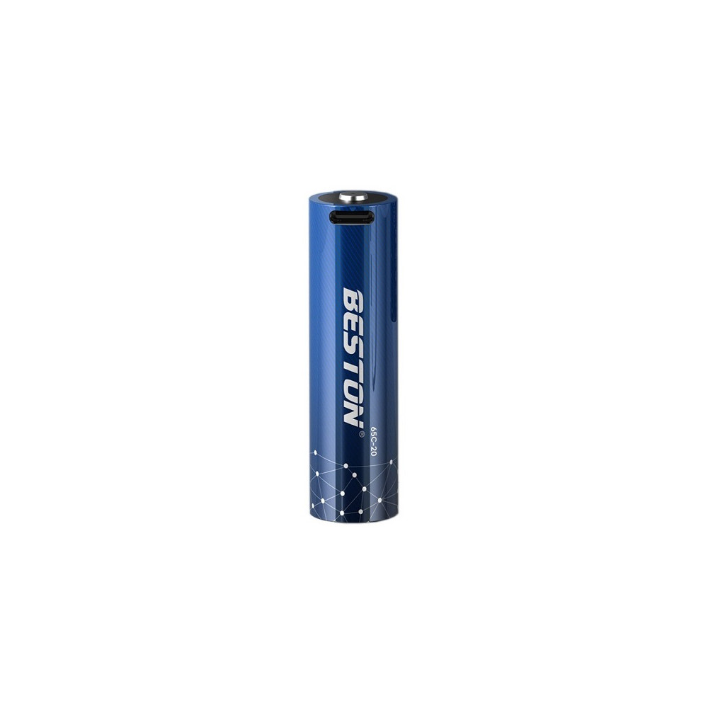 Baterija 18650 įkraunama su USB-C lizdu, 3.7V, 2000mAh, Li-Ion