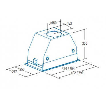 CATA | Hood | GC DUAL A 45 XGBK | Canopy | Energy efficiency class A | Width 45 cm | 820 m /h | Touch control | LED | Black glas