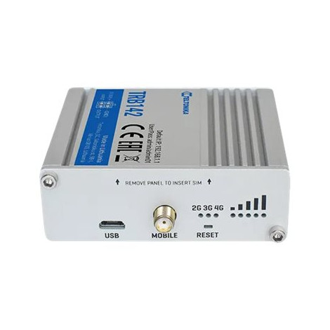 Teltonika TRB142003000 Gateway, 2G/3G/4G LTE (Cat 1), Equipped with RS232 for serial communication | LTE Gateway | TRB142 | No W