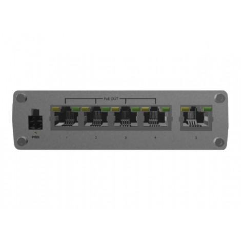 Teltonika | Industiral POE+ Swith | TSW100 | Unmanaged | Desktop | 1 Gbps (RJ-45) ports quantity 5 | SFP ports quantity | PoE po