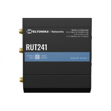 LTE Router | RUT241 | 802.11n | Mbit/s | 10/100 Mbit/s | Ethernet LAN (RJ-45) ports 2 | Mesh Support No | MU-MiMO No | 2G/3G/4G 