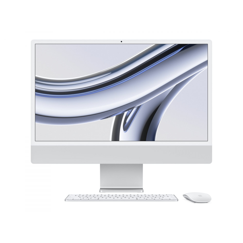 Apple iMac 24 4.5K Retina, Apple M3 8C CPU, 10C GPU/8GB/512GB SSD/Silver/SWE | Apple