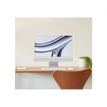 Apple iMac 24 4.5K Retina, Apple M3 8C CPU, 10C GPU/8GB/512GB SSD/Silver/SWE | Apple