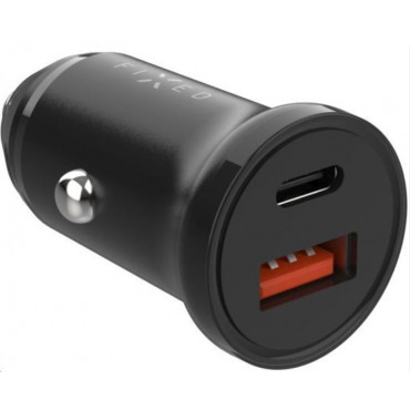 FIXED USB-C/USB Car Charger 20W, Black