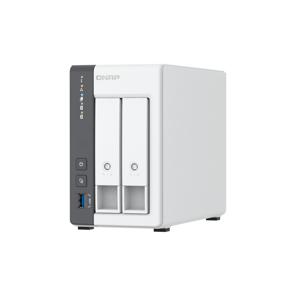 QNAP 2-bay 2.5 GbE NAS with Integrated NPU | TS-216G | ARM 4-core | Cortex-A55 | Processor frequency 2.0 GHz | 4 GB