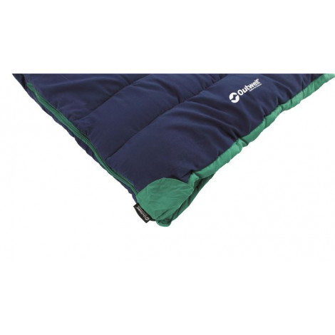 Outwell | Champ Kids Ocean Blue | Sleeping Bag | 150 x 70 cm | 2 way open, L-shape