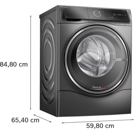 Bosch | Washing Machine | WNC254ARSN | Energy efficiency class A/D | Front loading | Washing capacity 10.5 kg | 1400 RPM | Depth