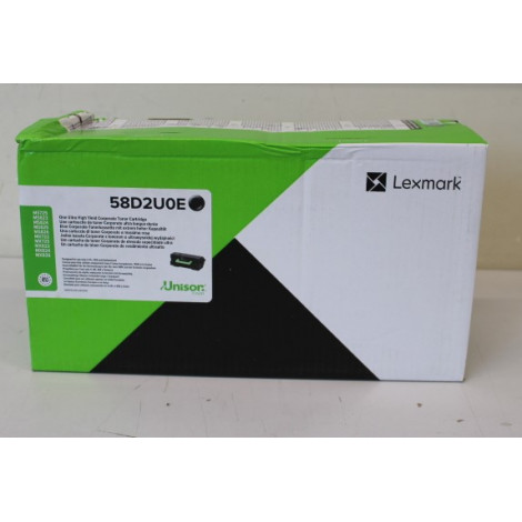 SALE OUT. Lexmark 58D2U0E Black Ultra High Yield Corporate Toner Cartridge, DAMAGED PACKAKING | 58D2U0E | Toner cartridge | Blac