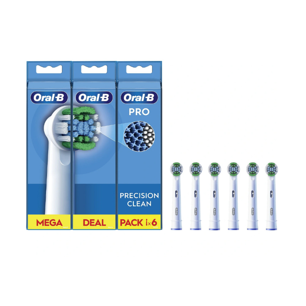 Oral-B | Precision Clean Brush Set | EB20RX-6 | Heads | For adults | Number of brush heads included 6 | White