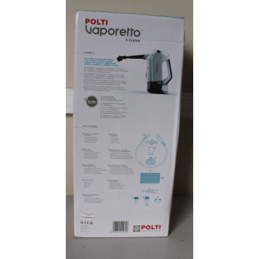 SALE OUT. Polti PTEU0299 VAPORETTO 3 CLEAN_BLUE Vacuum steam mop with portable steam cleaner, White/Blue,DAMAGED PACKAGING, SCRA
