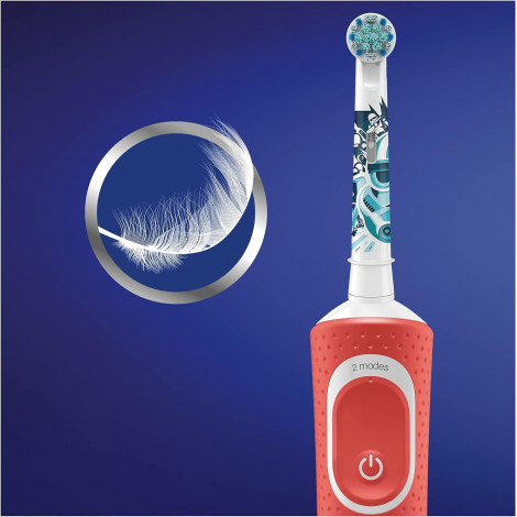 Oral-B | Electric Toothbrush with Disney Stickers | D100 Star Wars | Rechargeable | For kids | Number of brush heads included 2 