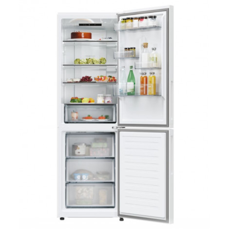 Candy Refrigerator | CNCQ2T618EW | Energy efficiency class E | Free standing | Combi | Height 185 cm | No Frost system | Fridge 