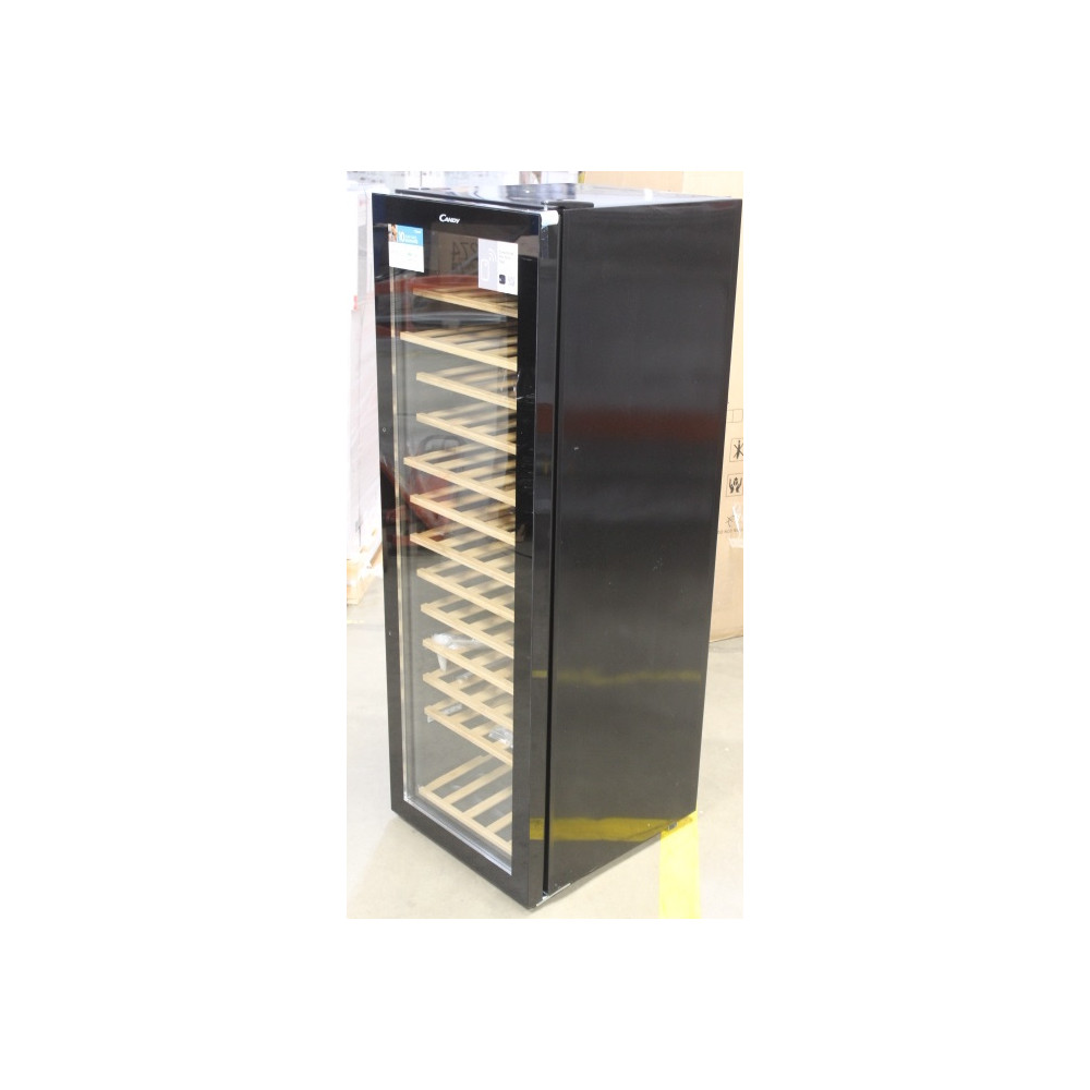 SALE OUT. Candy CWC 200 EELW/N Wine cooler, Free standing, Bottles capacity 81, Black DAMAGED PACKAGING, DENTS ON SIDE AND BOTTO