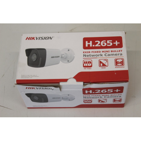 SALE OUT. Hikvision IP Bullet DS-2CD1053G0-I F2.8/5MP/2.8mm/100 /IR up to 30m/H.265+,H.265,H.264+,H.264/White SCRATCHED GLOSSY S