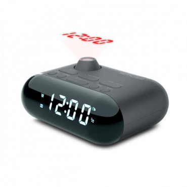 Muse M-179 P Clock Radio With Projection, Black | Muse