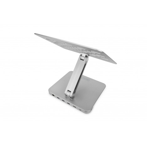 Desk Mount | Variable Notebook/Tablet Stand with 6-port USB-C Docking Station | Height adjustment | Maximum weight (capacity) 7.