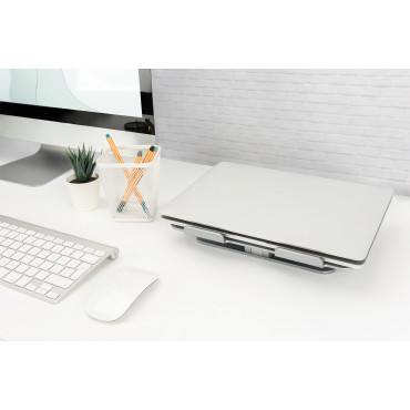 Desk Mount | Variable Notebook/Tablet Stand with 6-port USB-C Docking Station | Height adjustment | Maximum weight (capacity) 7.