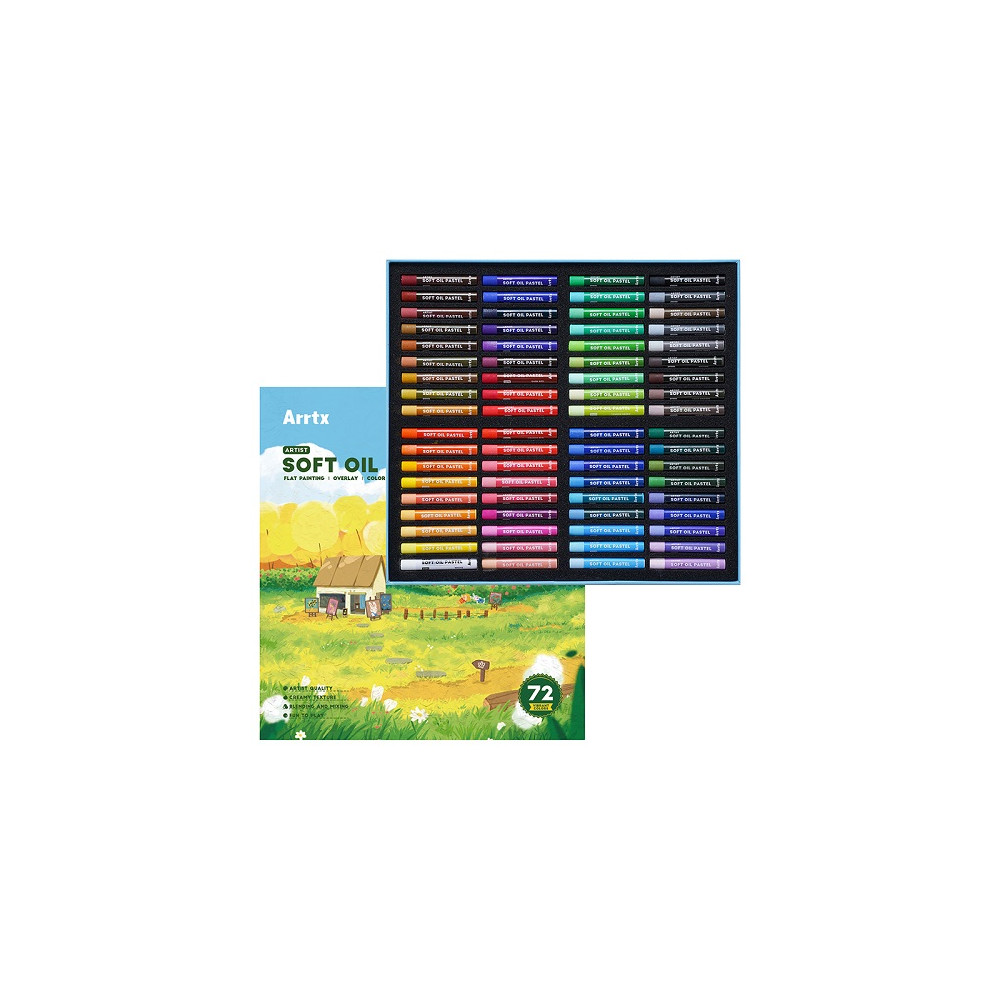 Aliejinių pastelių rinkinys ARRTX, 72 spalvų