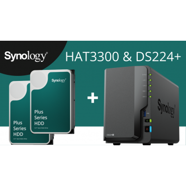 Bundle SYNOLOGY DS224+ 2-Bay NAS