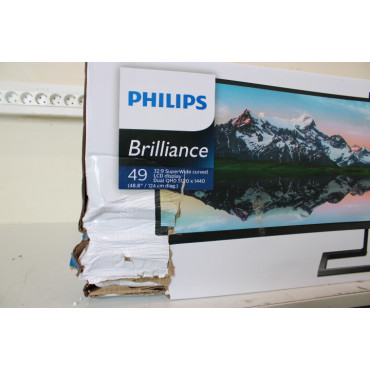 SALE OUT. Philips 499P9H/00 48,8" (124 cm) VA/32:9, 5120 x 1440, 450 cd/m2/ HDMI, USB/ Black, DAMAGED PACKAGING | SuperWide curv