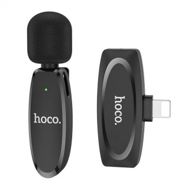 Bevielis skaitmeninis mikrofonas HOCO L15, prisegamas, Lightning