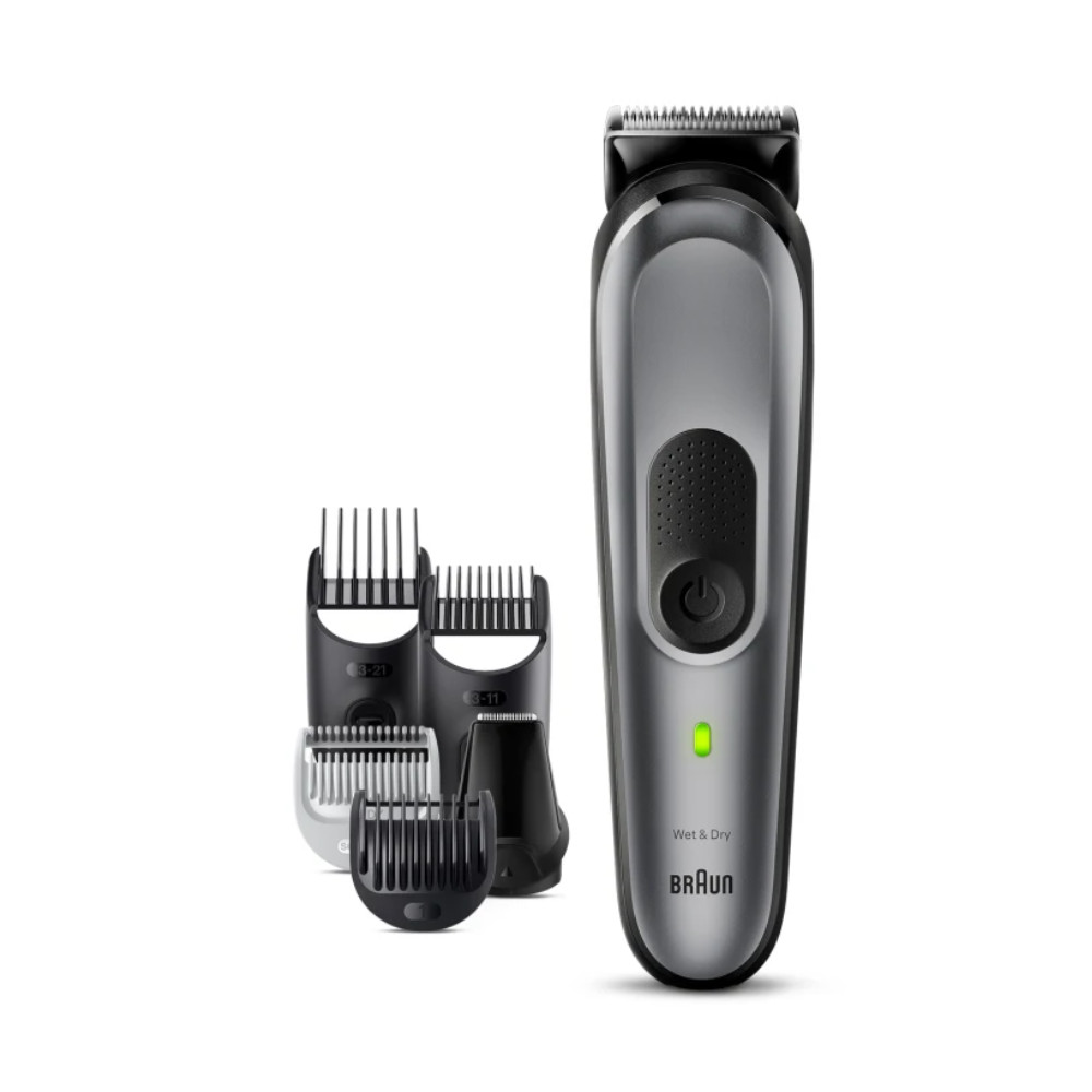 Braun | All-in-one Trimmer | MGK7420 | Cordless | Number of length steps 13 | Black/Grey