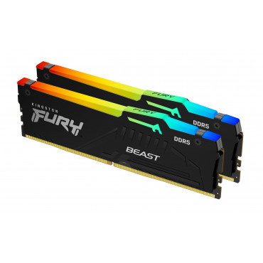 Kingston Fury Beast 64GB DDR5, 6000 MHz, CL30, 288-Pin, DIMM Kit (32GB x 2)