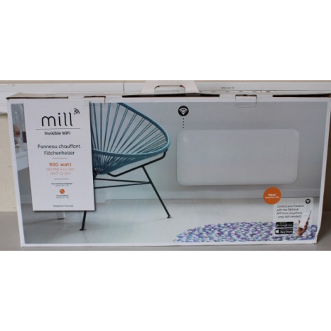 SALE OUT. Mill PA900WIFI3 GEN3 Heater, Panel, Steel front, Power 900 W, White,DAMAGED PACKAGING, UNPACKED, USED, SCRATCHES BACK 