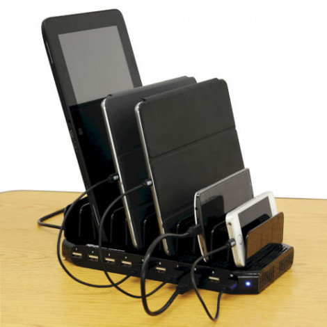 Tripp Lite | 10 Port USB Charging Station with Adjustable Storage | U280-010-ST-CEE | 96 W