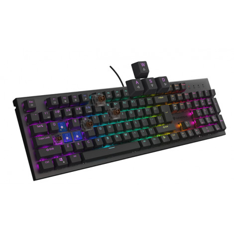 THOR 303 | Mechanical Gaming Keyboard | Wired | US | Black | USB Type-A | Outemu Brown