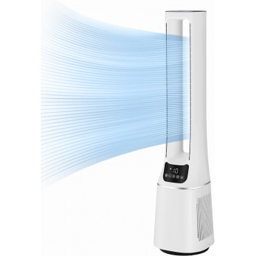Midea | Bladeless Fan with Air purifier | MFP-120 | Stand fan | White | Diameter 15 cm | Number of speeds 10 | Oscillation | Yes