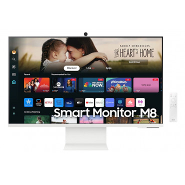 Samsung LS32DM801UUXDU 32" Flat VA Smart Monitor M8 M80D UHD, 3840x2160/16:9/400cd/m2/4ms/HDMI USB