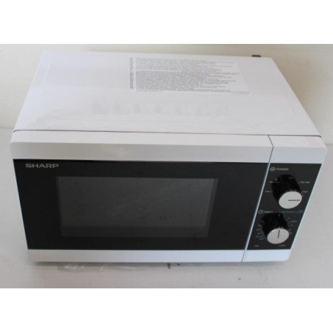 SALE OUT. Sharp YC-MS01E-W Microwave Oven, 20 L capacity, White, DAMAGED PACKAGING, SCARTCHED THE SIDE AND DENT | Sharp | Microw