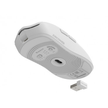 Zircon 500 | Wireless/Wired | Gaming Mouse | 2.4 GHz, Bluetooth, USB | White