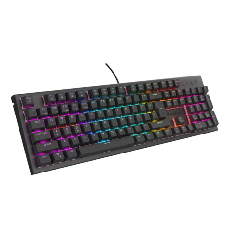 THOR 303 | Mechanical Gaming Keyboard | Wired | US | Black | USB Type-A | Outemu Peach Silent