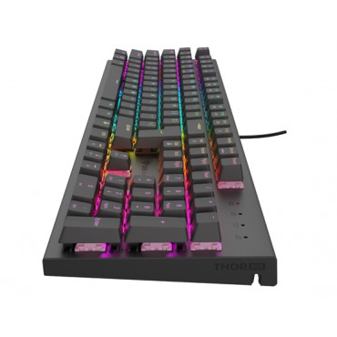 THOR 303 | Mechanical Gaming Keyboard | Wired | US | Black | USB Type-A | Outemu Peach Silent