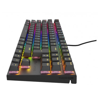 THOR 303 | Mechanical Gaming Keyboard | Wired | US | Black | USB Type-A | Outemu Peach Silent