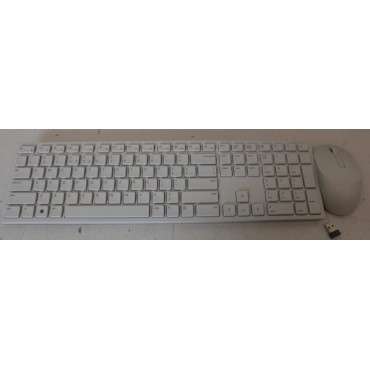 SALE OUT. Dell Keyboard and Mouse KM5221W Pro Wireless US International White, UNPACKED AS DEMO | Keyboard and Mouse | KM5221W P