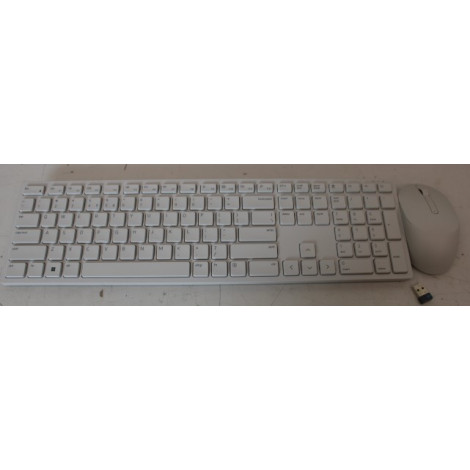 SALE OUT. Dell Keyboard and Mouse KM5221W Pro Wireless US International White, UNPACKED AS DEMO | Keyboard and Mouse | KM5221W P