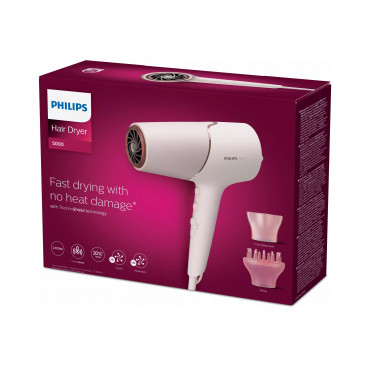 Philips | Hair Dryer | BHD530/00 | 2300 W | Number of temperature settings 6 | Ionic function | Pink