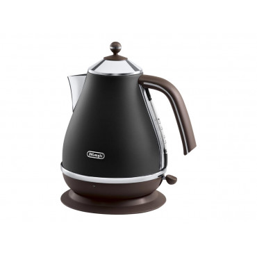 Delonghi | Icona Vintage | KBOV2001BK | Standard kettle | 2000 W | 1.7 L | Stainless steel | 360 rotational base | Black