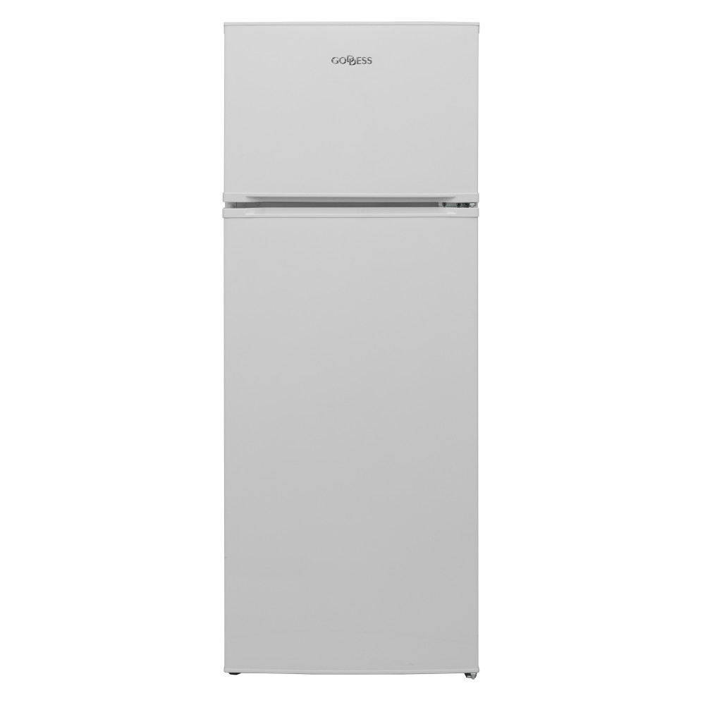 Refrigerator | GODRDD0144GW8AE | Energy efficiency class E | Free standing | Double Door | Height 145 cm | Fridge net capacity 1