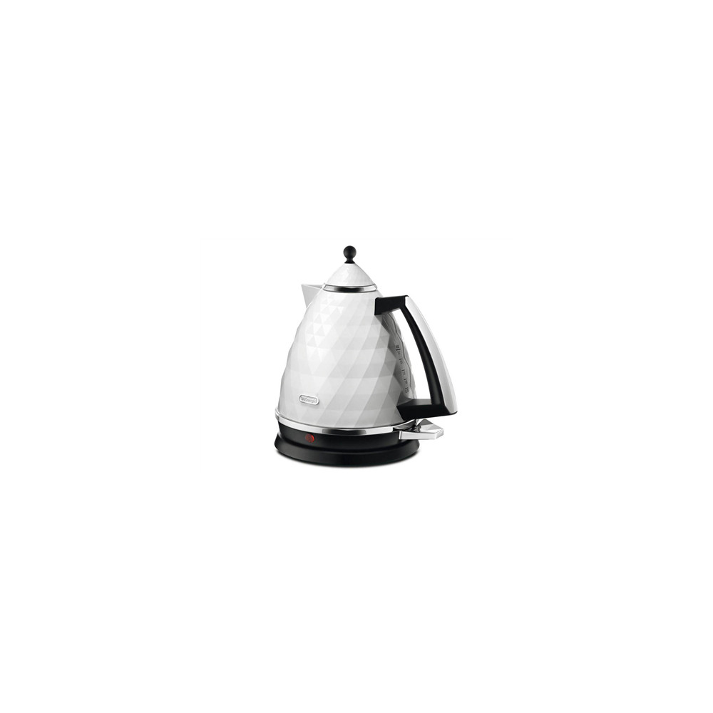 Delonghi Kettle KBJ2001W Standard 2000 W 1.7 L Plastic 360 rotational base White