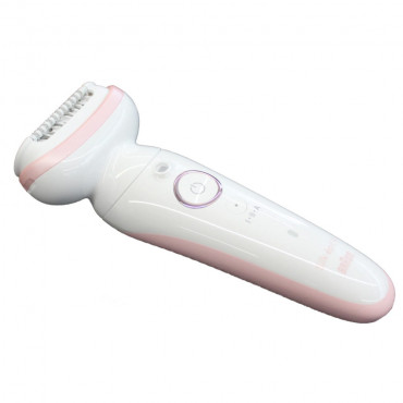 Epilator | SES9000 Silk-epil 9 SkinSpa | Operating time (max) 50 min | Number of power levels 2 | Wet & Dry | White/Pink