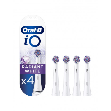 Oral-B | Toothbrush replacement | iO Radiant White | Heads | For adults | Number of brush heads included 4 | Number of teeth bru