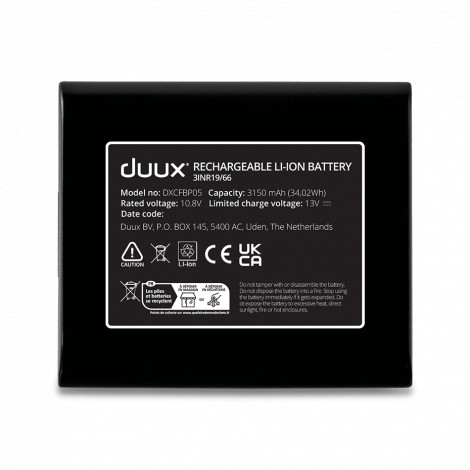 Dock + Battery pack 10.8 V for Duux Whisper Flex | DXCFBP05 | Black