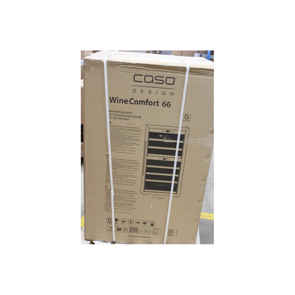 SALE OUT. Caso WineComfort 66 Wine cooler, DAMAGEED PACKAGING, DENT ON SIDE | Caso | Wine cooler | Wine Master 66 | Energy effic