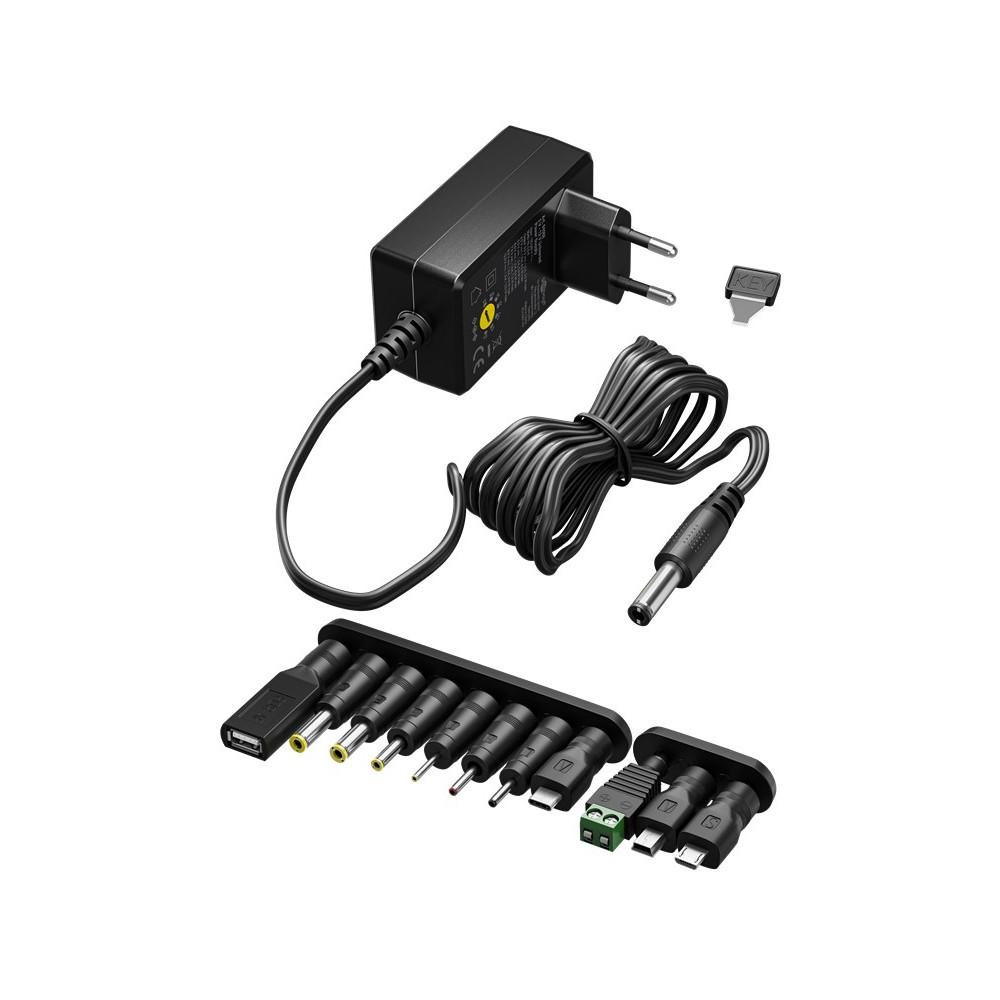 Goobay Universal Power Supply 3 V - 12 V, Max. 3.6 W