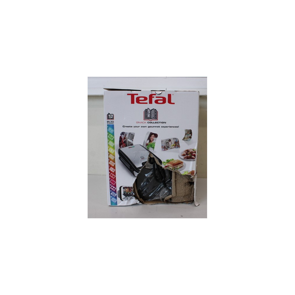 SALE OUT. | TEFAL | Sandwich Maker | SW854D | 700 W | Number of plates 4 | Number of pastry 2 | Black/Stainless steel | DAMAGED 