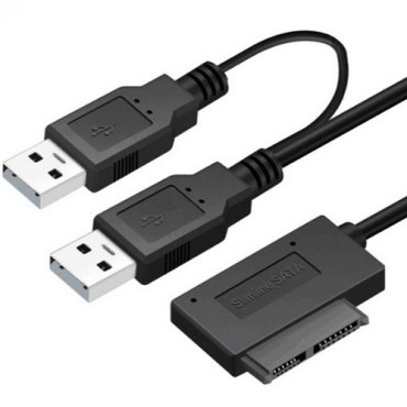 USB 2.0 Type-A - SATA II 7+6Pin adapteris